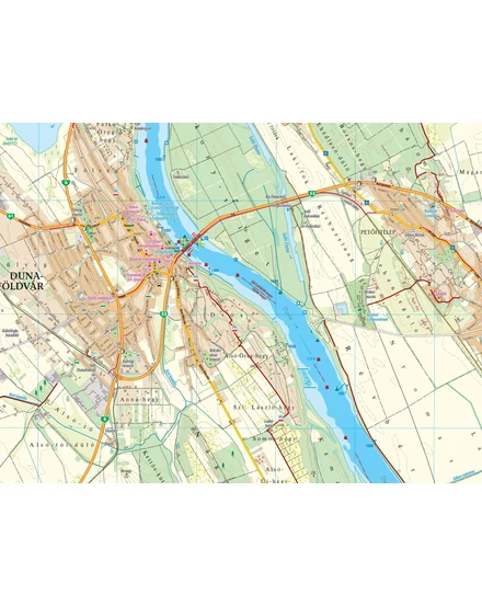 Cartographia Duna (Dunaújvárostól Szekszárdig) biciklis, vízisport-, turistatérkép-9786155864056