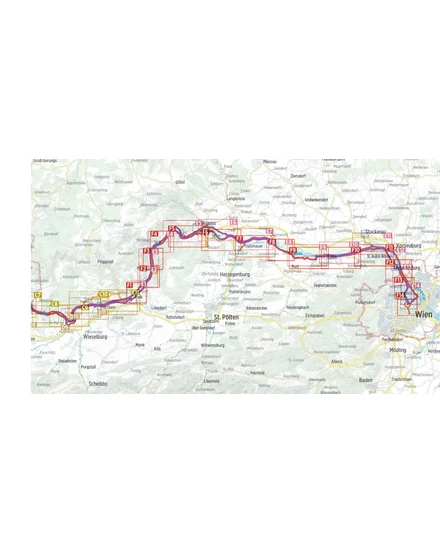 Cartographia Duna kerékpáros kalauz 2. Passau - Bécs (német)-9783711101679