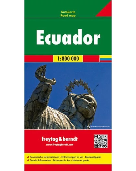 Cartographia Ecuador, Gálapagos térkép.1:800 000 (Freytag) 9783707913965