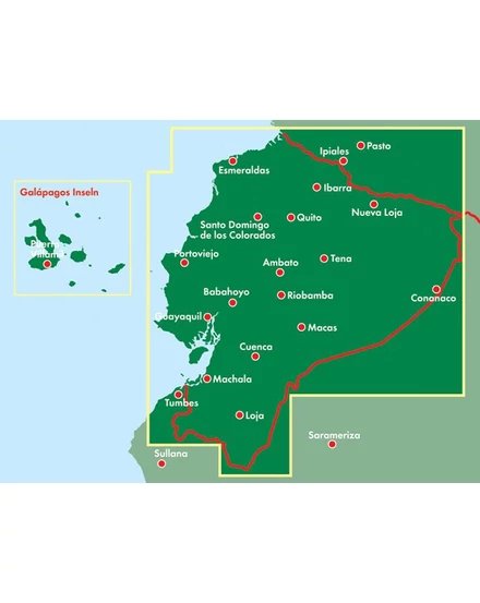 Ecuador,Gálapagos térkép.1:800 000 (Freytag)