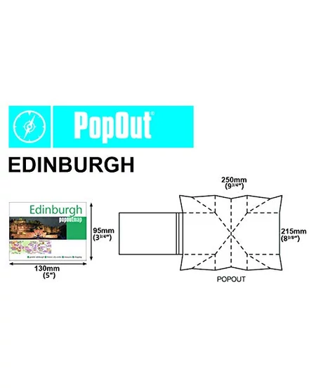 Edinburgh PopOut várostérkép