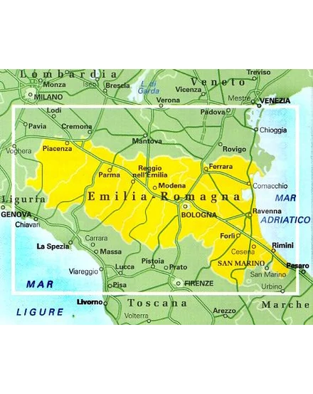 Cartographia-Emilia Romagna régiótérkép-TCI-9788836578993