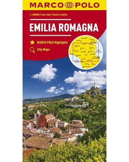 Cartographia Olaszország résztérkép 1:200 000- Emilia Romagna 9783829739788