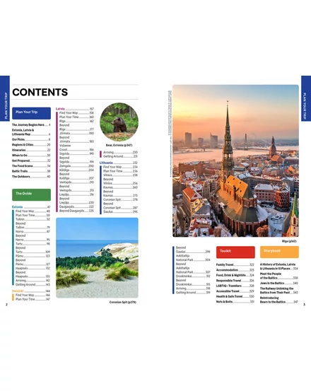 Észtország, Lettország és Litvánia útikönyv Lonely Planet (angol)