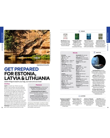 Észtország, Lettország és Litvánia útikönyv Lonely Planet (angol)