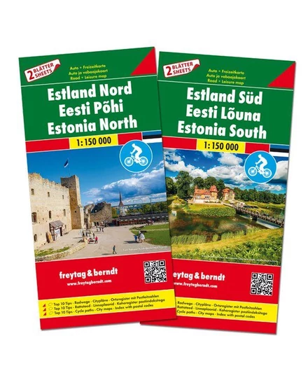 Cartographia Észtország észak és dél térképszett - Freytag - 9783707917727