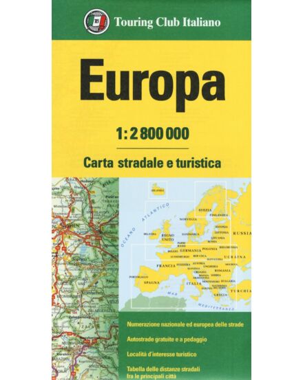Cartographia Európa autótérkép - TCI - 9788836576319