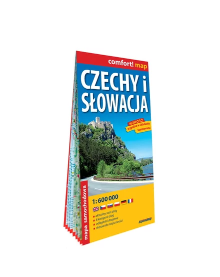 Cartographia Csehország, Szlovákia Comfort térkép 9788381904704
