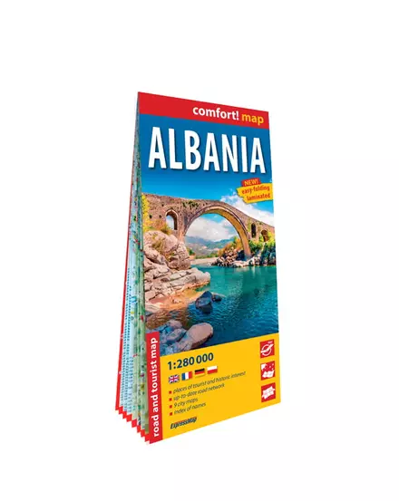 Cartographia - Albánia Comfort térkép - 9788383550107