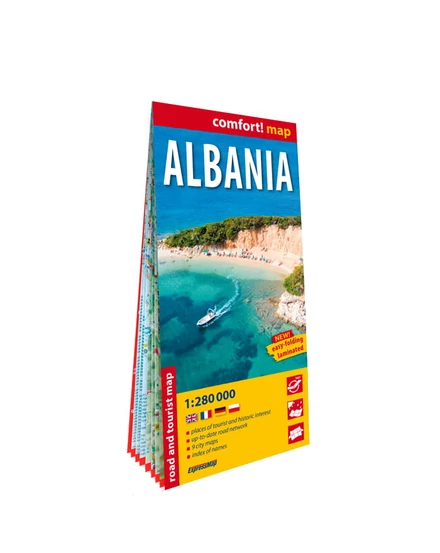 Cartographia - Albánia Comfort térkép - 9788383554259