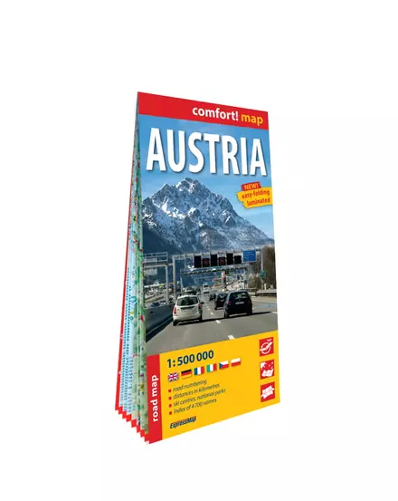 Cartographia-Ausztria Comfort térkép- Expressmap-9788381907965