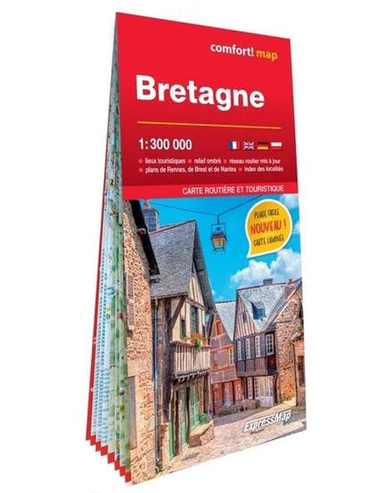 Cartographia Bretagne Comfort térkép- Expressmap-9788383553924