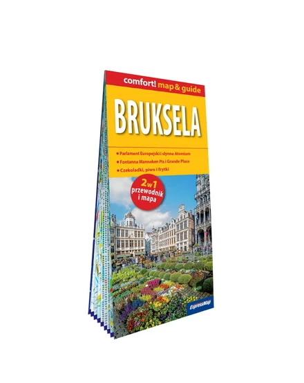 Cartographia Brüsszel (map&amp;guide) laminált térkép 9788383550671
