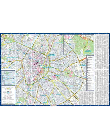 Cartographia Brüsszel (map&guide) laminált térkép 9788383550671