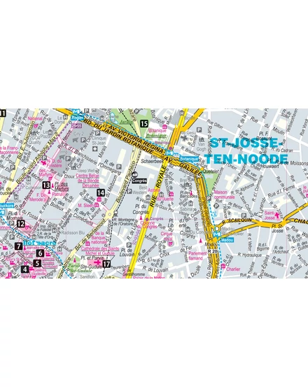 Cartographia Brüsszel (map&guide) laminált térkép 9788383550671