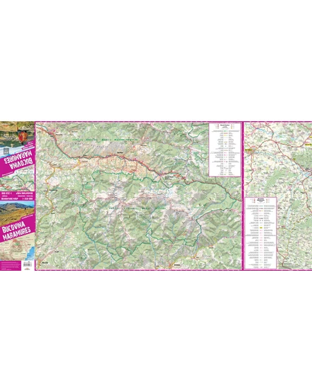 Cartographia Bukovina, Máramaros Comfort térkép 9788361155836