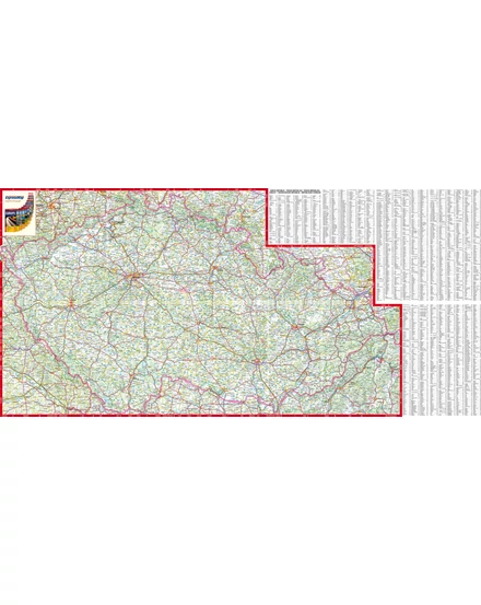 Cartographia Csehország, Szlovákia Comfort térkép 9788383555362