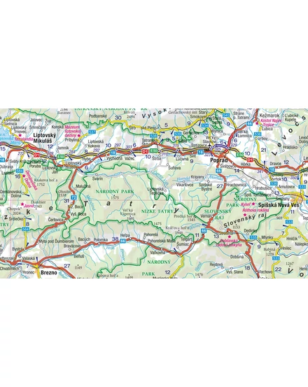 Cartographia Csehország, Szlovákia Comfort térkép 9788383555362