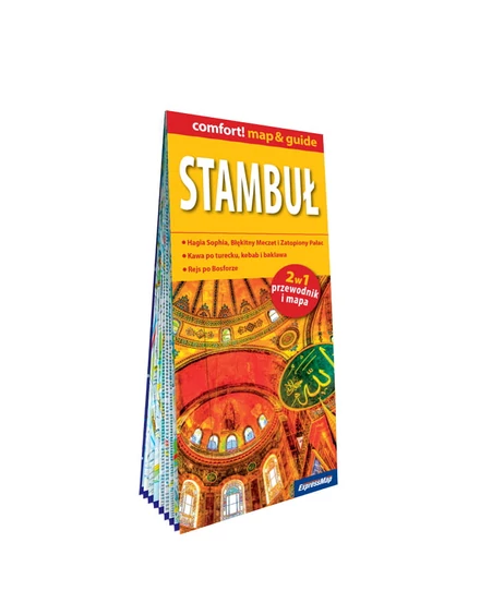 Cartographia Isztambul (map&guide) laminált térkép 9788383551555
