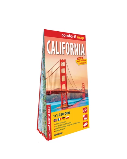 Cartographia Kalifornia Comfort térkép 9788383553870