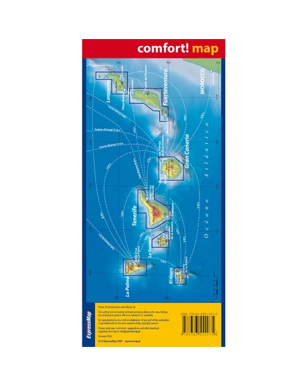 Cartographia Kanári-szigetek Comfort térkép 978838355