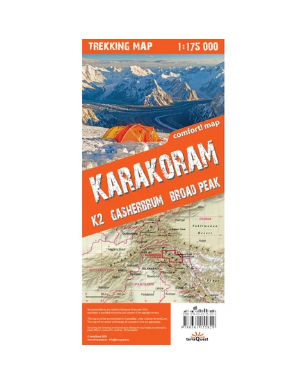 Cartographia Karakorum trekking térkép 9788361155829