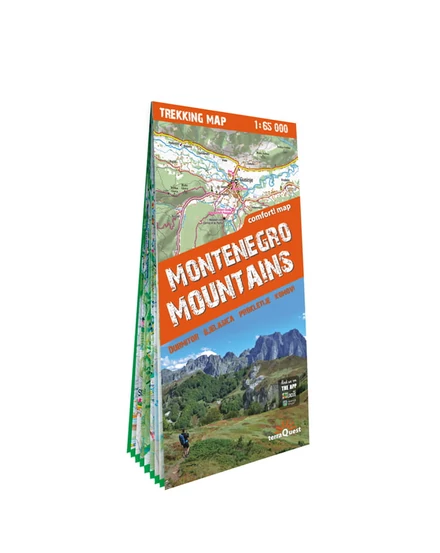 Cartographia Prokletije, Durmitor, Albán- és Montenegrói Alpok trekking térkép 9788361155874