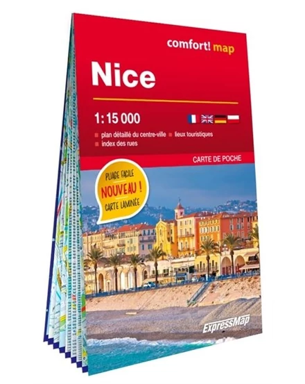 Cartographia Nizza térkép (laminált) 9788375467192