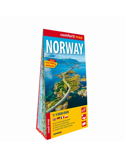 Cartographia Norvégia Comfort térkép 9788383555539