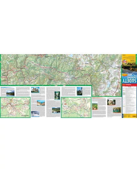 Cartographia Szudéták (nyugat) turistatérkép 9788381908979