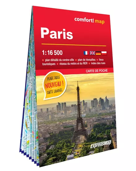 Cartographia Párizs  Comfort zsebtérkép - Expressmap - 9788383550305