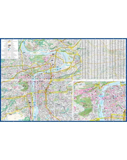 Cartographia Prága (map&guide) laminált térkép 9788381902441