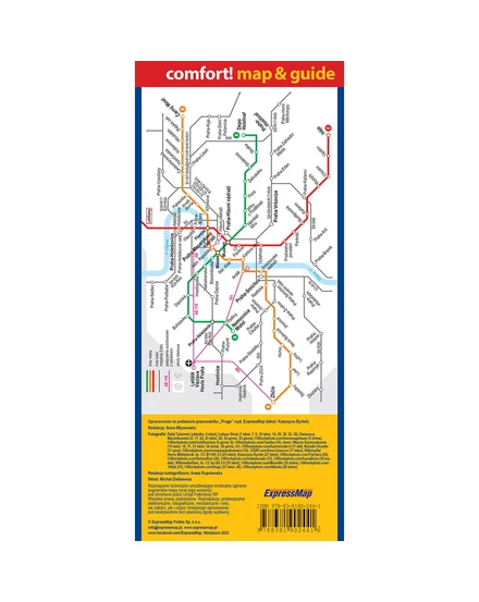 Cartographia Prága (map&guide) laminált térkép 9788381902441