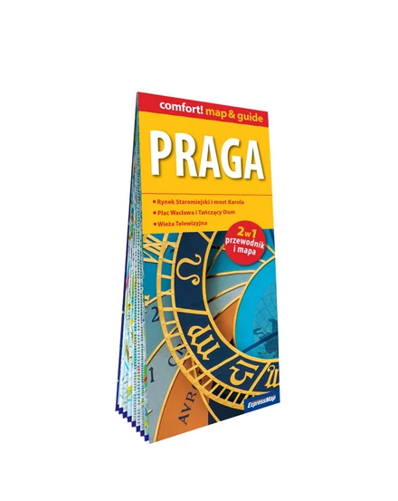 Cartographia Prága (map&guide) laminált térkép 9788381902441