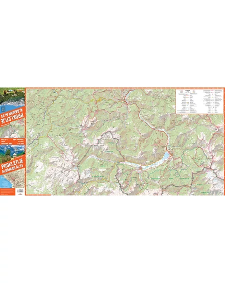 Cartographia Prokletije, Durmitor, Albán- és Montenegrói Alpok trekking térkép 9788361155843