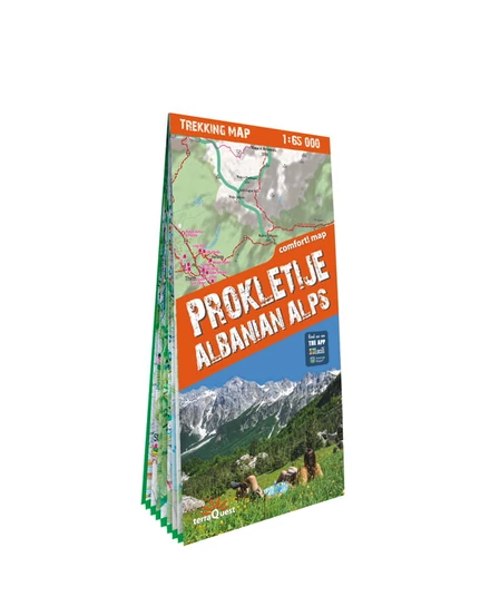 Cartographia Prokletije, Durmitor, Albán- és Montenegrói Alpok trekking térkép 9788361155843