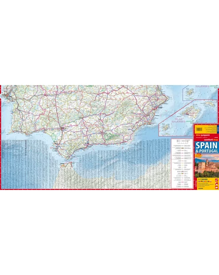 Cartographia Spanyolország, Portugália Comfort térkép 9788383555430