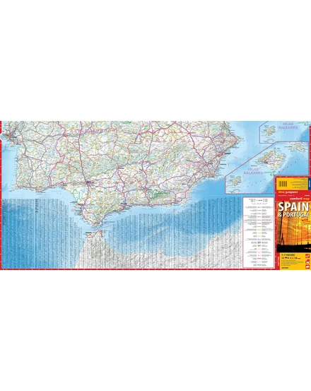 Cartographia Spanyolország, Portugália Comfort térkép 9788381908559