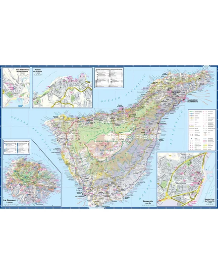 Cartographia Tenerife és La Gomera térkép (map&guide) 9788381909075