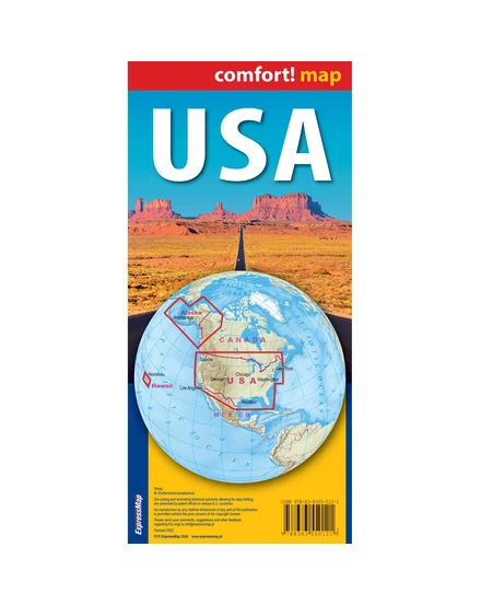Cartographia USA Comfort térkép- Expressmap-9788383550121