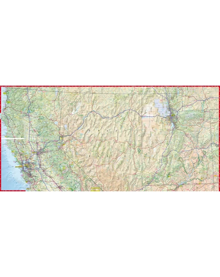 Cartographia USA délnyugat comfort térkép 9788383555744