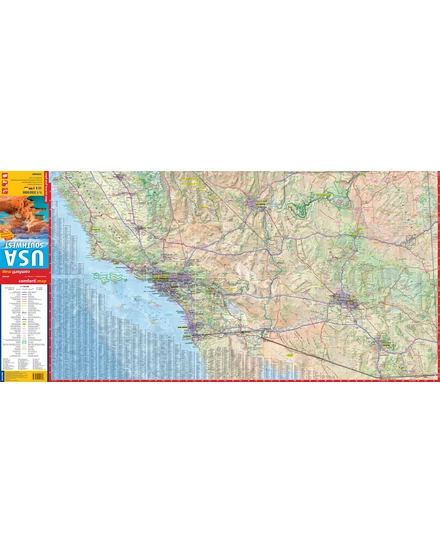 Cartographia USA délnyugat comfort térkép 9788383550343