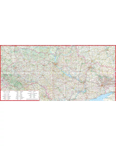 Cartographia Ukrajna Comfort térkép (laminált) 9788380465732