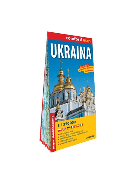 Cartographia Ukrajna Comfort térkép (laminált) 9788380465732