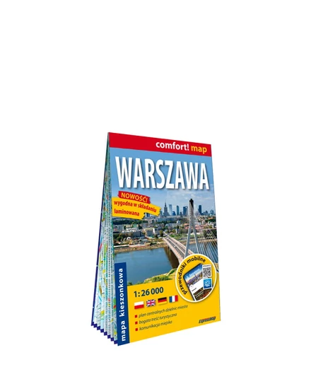 Cartographia Varsó Comfort zsebtérkép - Expressmap 9788383553665