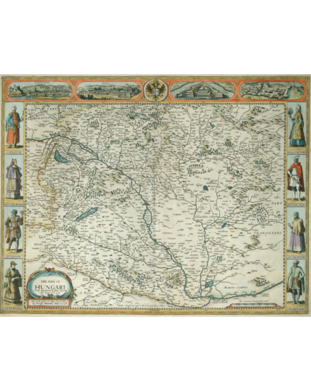 Cartographia The Mape of Hungari falitérkép - választható méret és kivitel-2000000013114