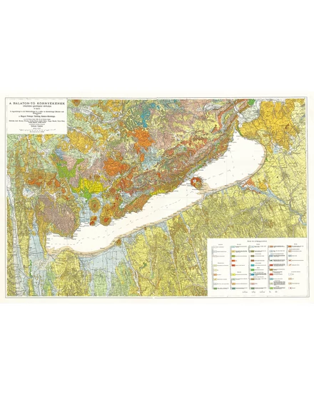 Cartographia Balaton földtani falitérkép (1920) - 9789633539590