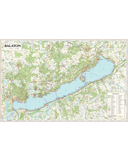 Cartographia Balaton szabadidő falitérkép - választható méret és kivitel - 9789633539798