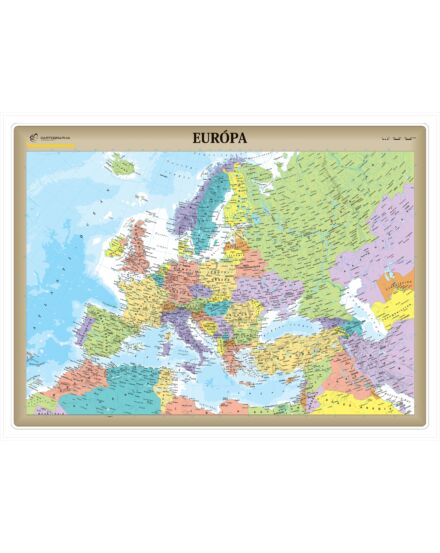 Cartographia Európa országai II. falitérkép - választható méret és kivitel