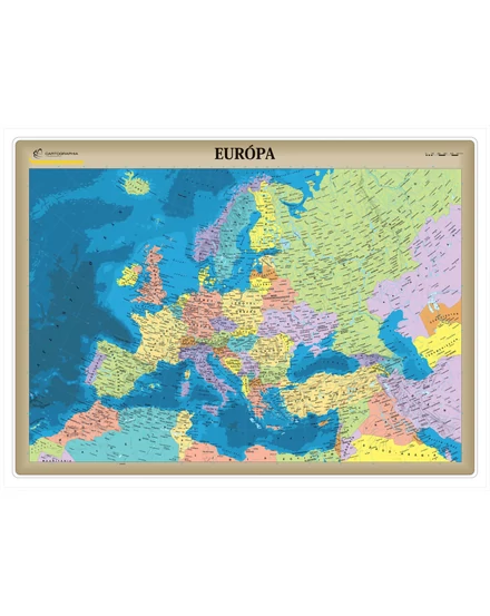 Cartographia Európa országai III. falitérkép - választható méret és kivitel